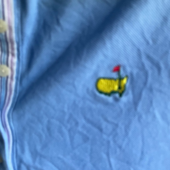 Blue Sleeveless Polo Shirt with Embroidered Master’s Logo medium - Picture 1 of 7